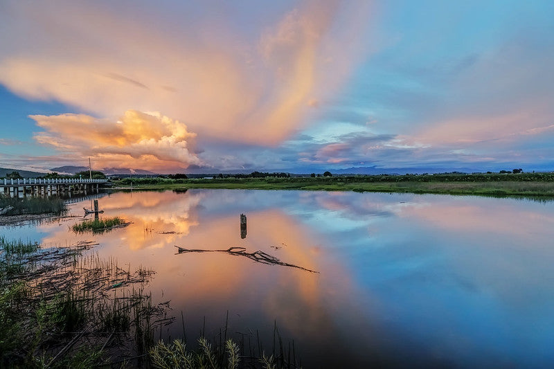 Sunset over the Samish River