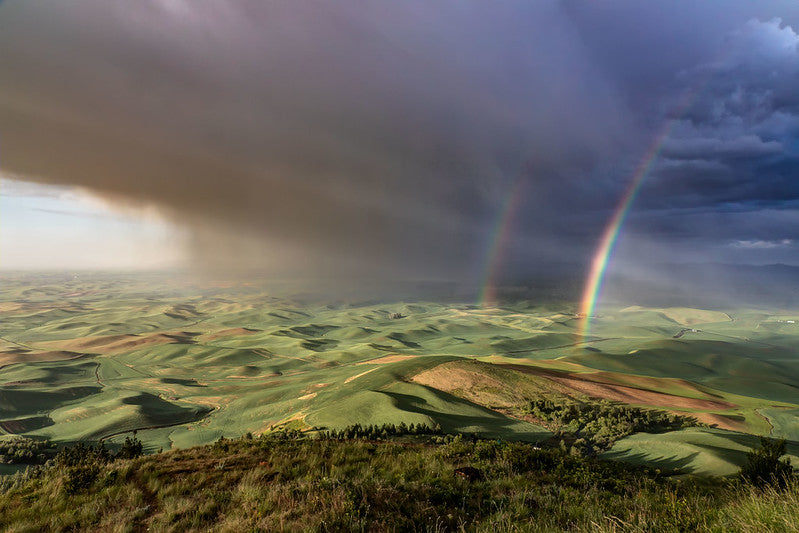 Double Rainbows from Steptoe Butte