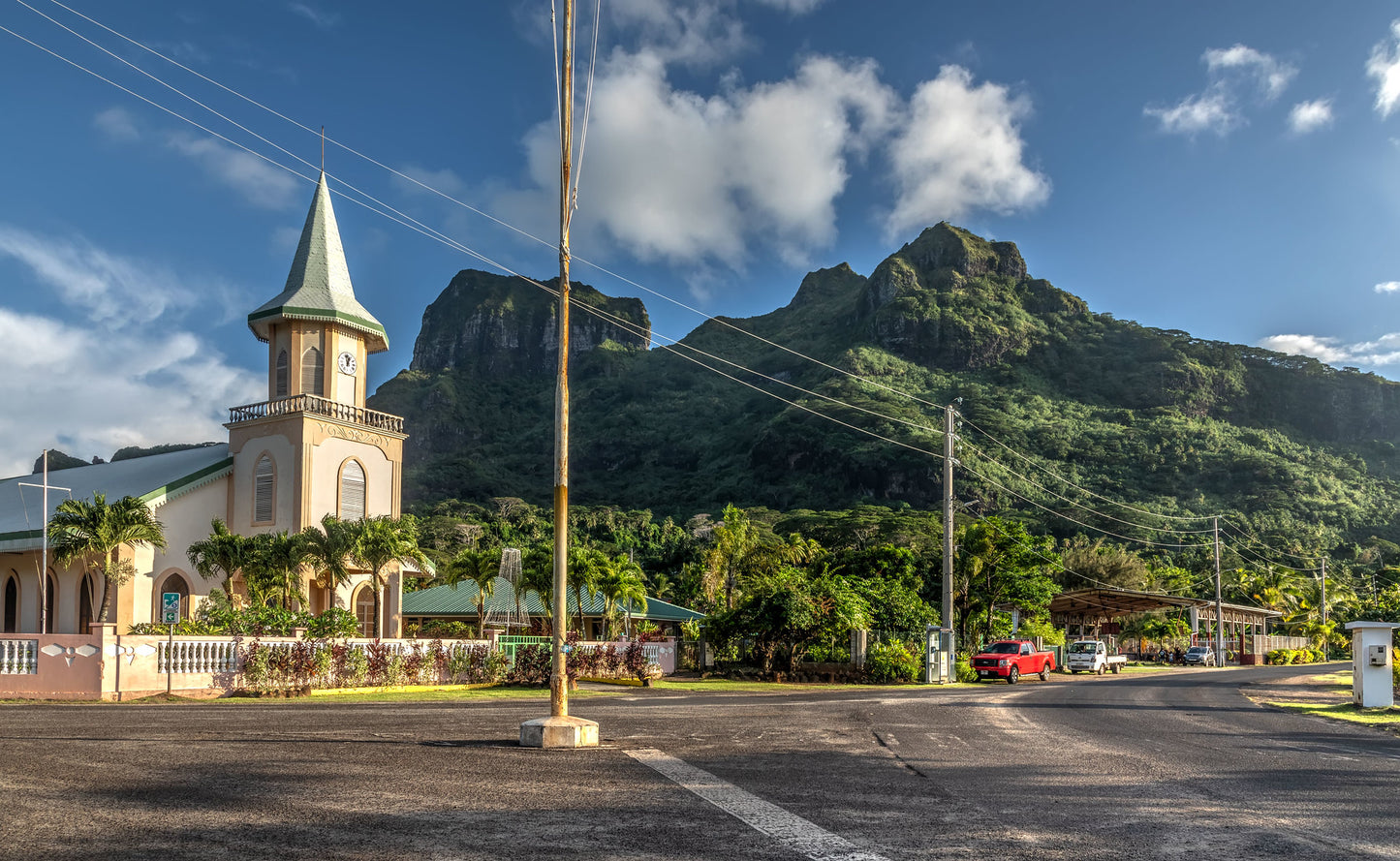 Church. Bora Bora, French Polynesia