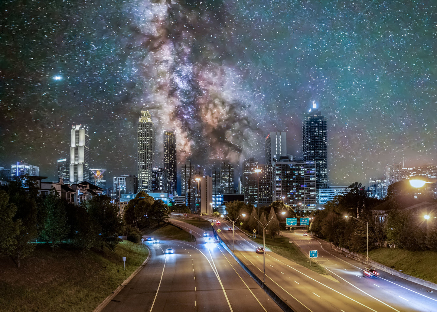 Atlanta from Jackson Street Bridge, Georgia