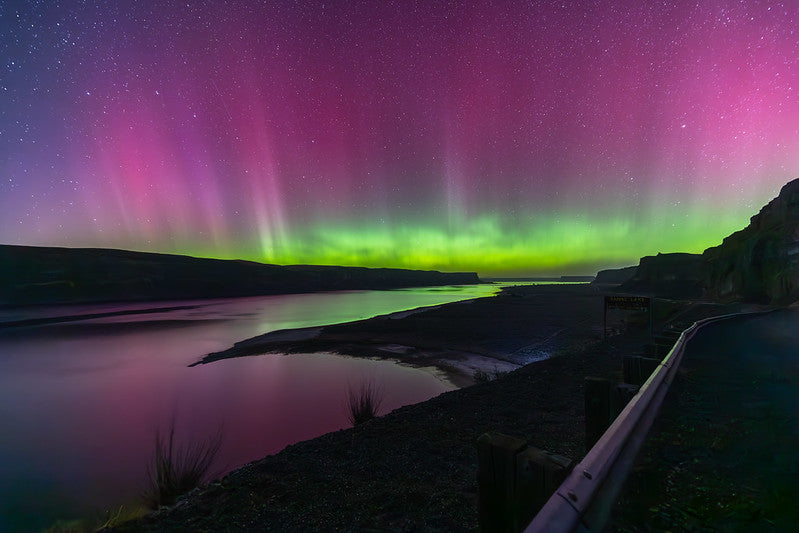 Aurora Borealis over Banks Lake