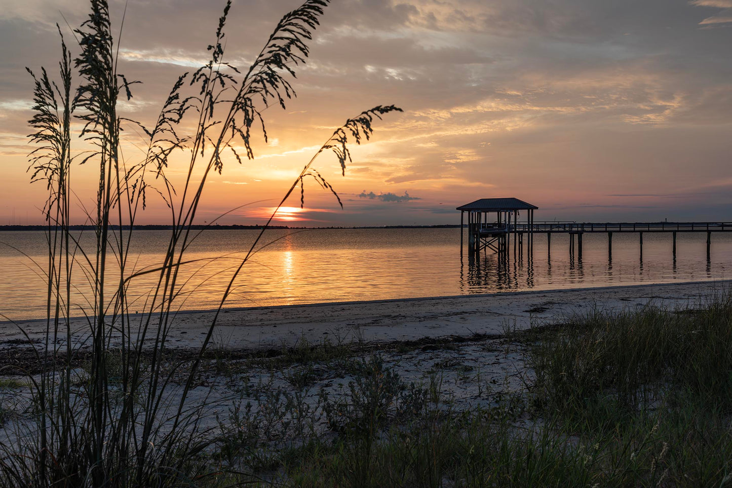 Sunrise at Melton Peter Demetre Park, Charleston, South Carolina