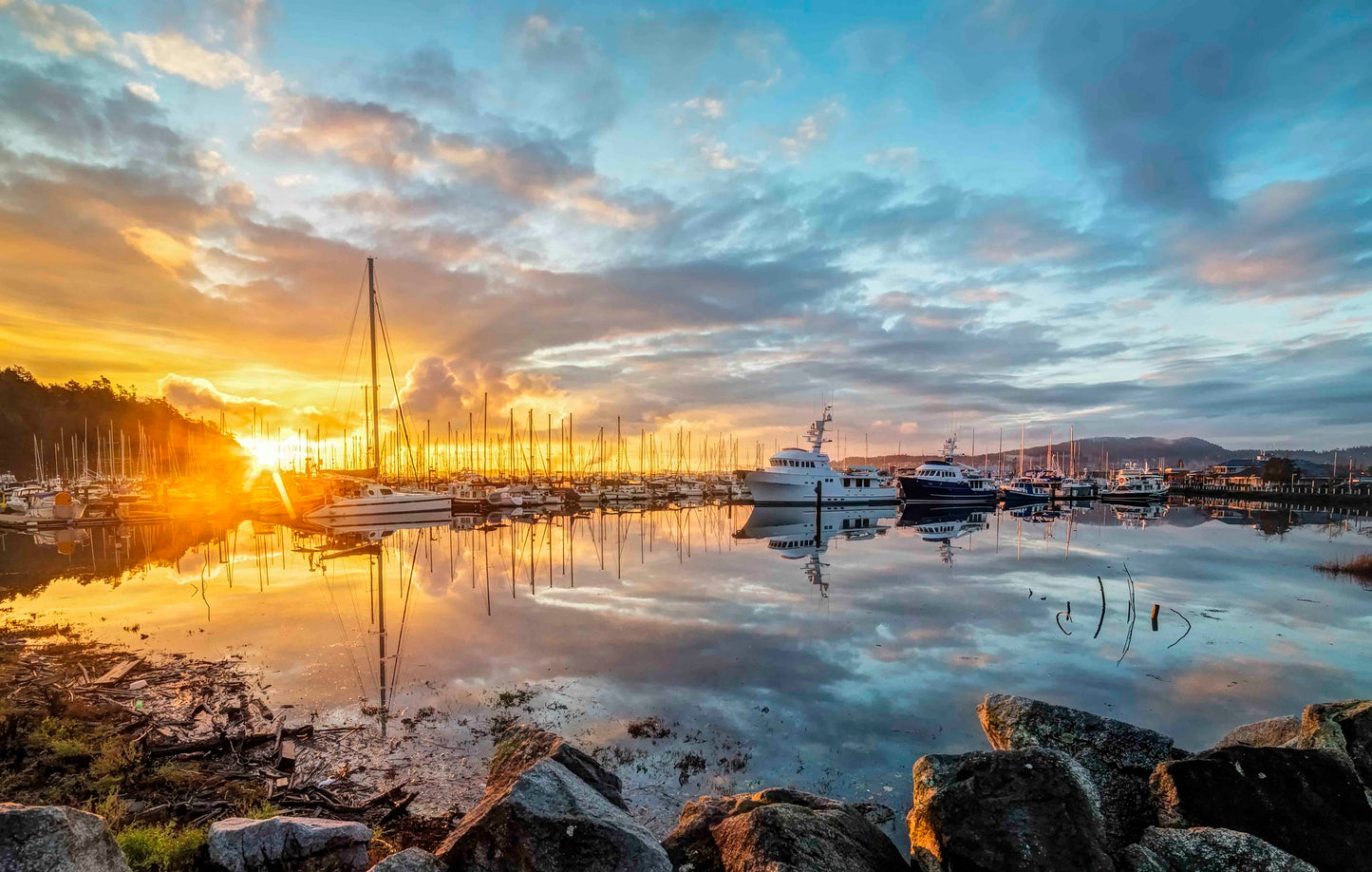 Sunrise at Cap Sante Marina, Anacortes
