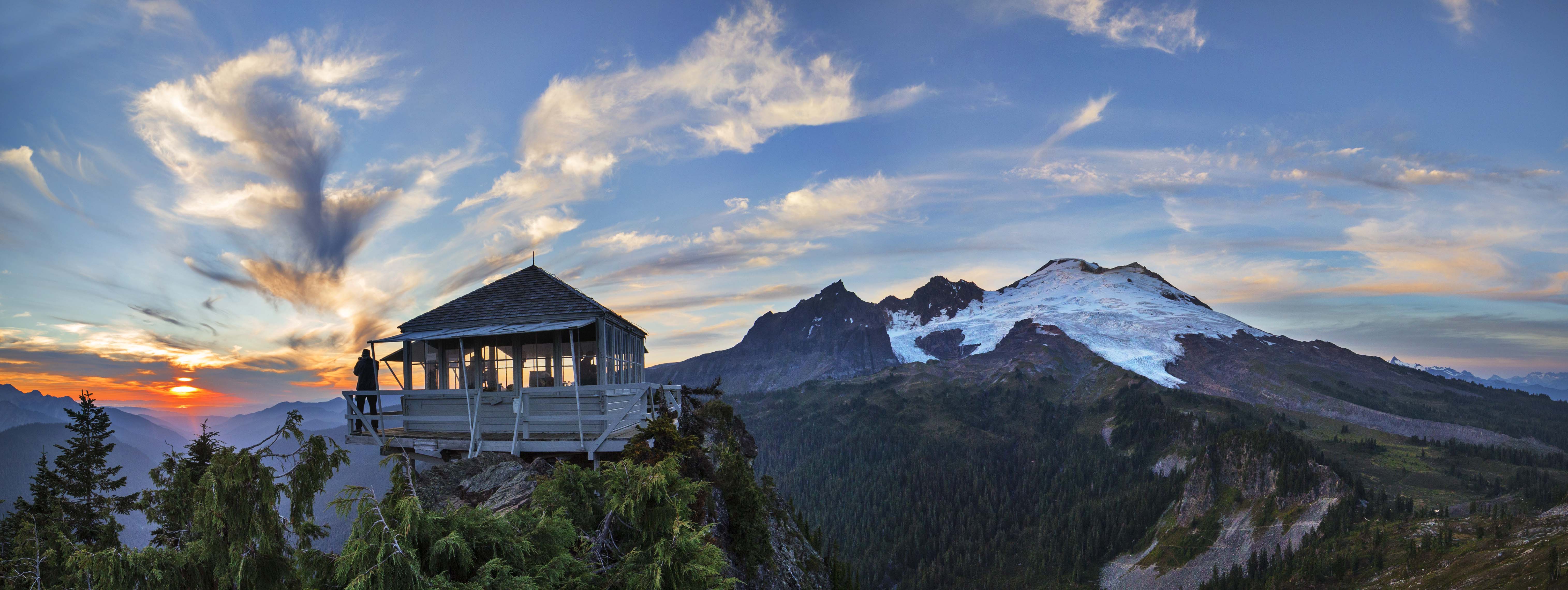 Sunset At Park Butte Lookout 2 - Andy Porter Images