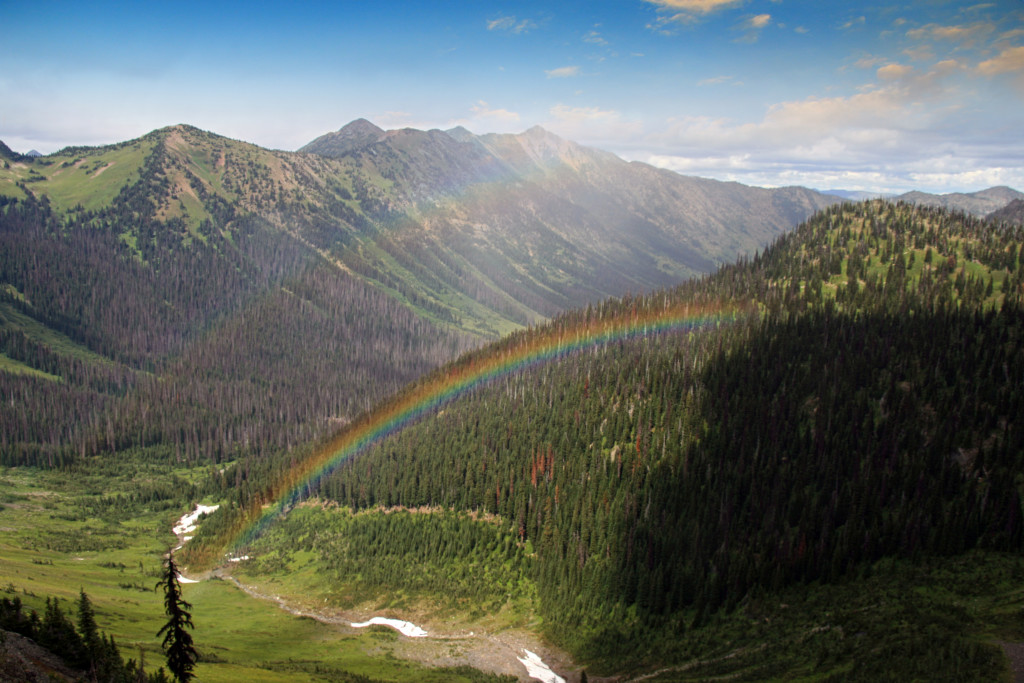 Rainbows at Rock Pass, Pacific Crest Trail