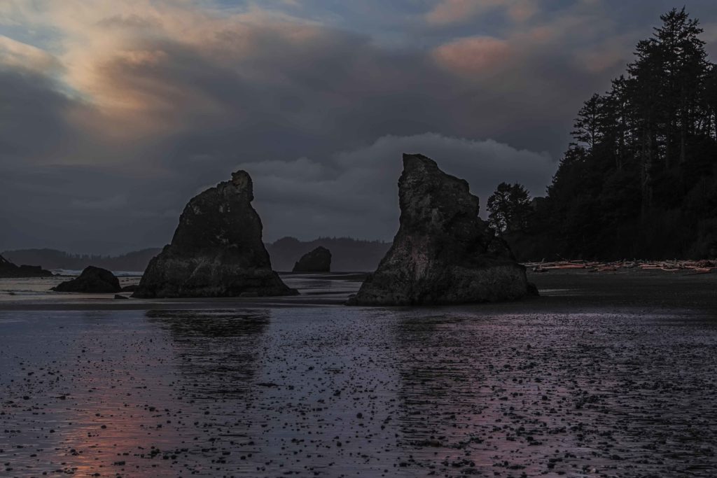 Sunset at Ruby Beach, Olympic National Park