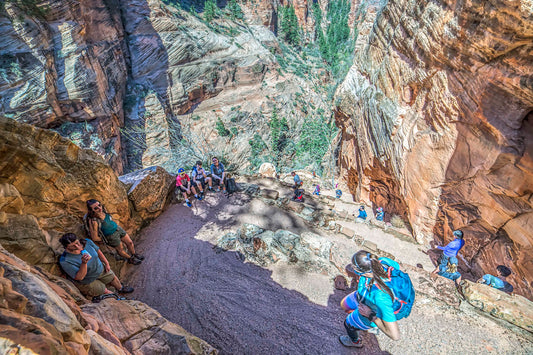 Angels Landing Trail Switchbacks, Zion National Park, Utah
