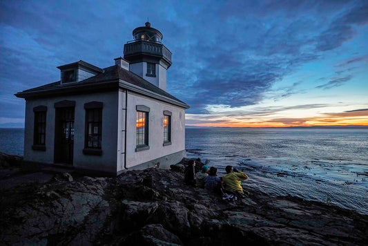 Lime Kiln Lighthouse at Sunset