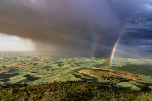 Double Rainbows from Steptoe Butte