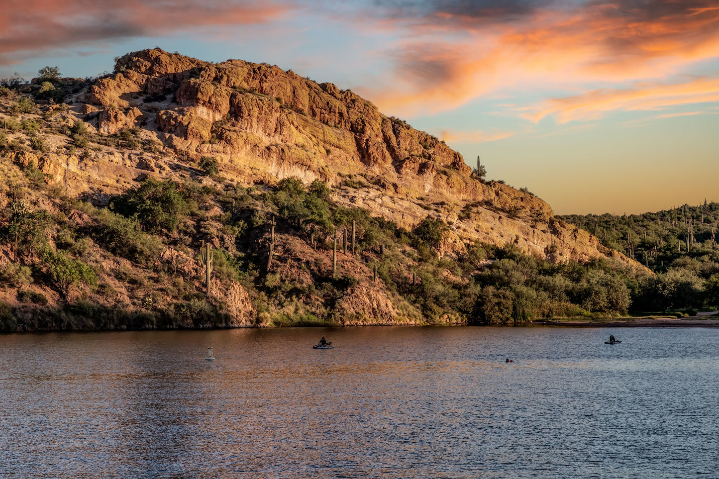 Saguaro Lake Sunset, Arizona
