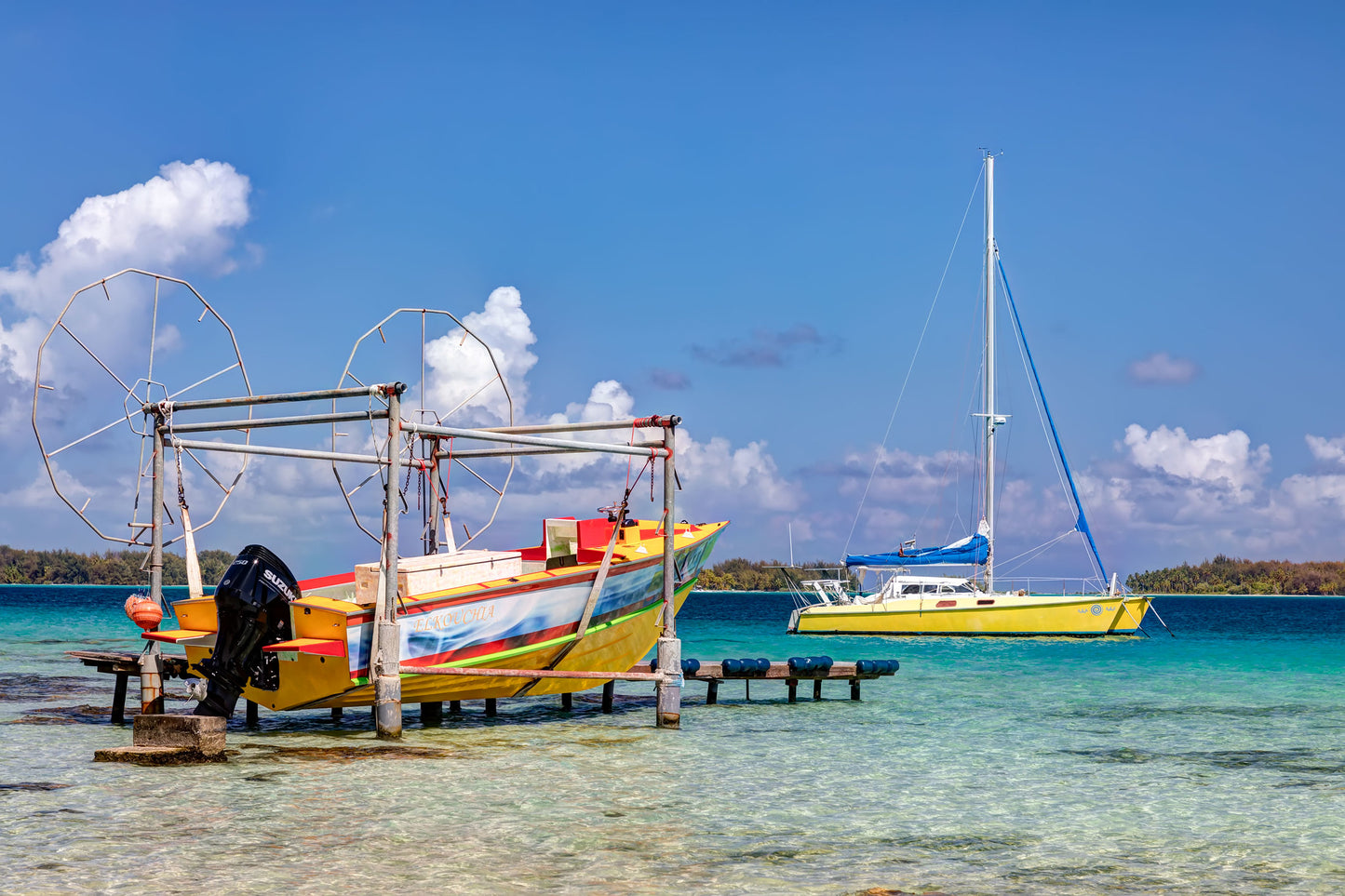 Boats, Bora Bora, French Polynesia