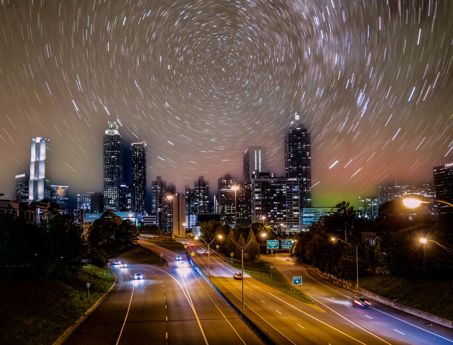 Atlanta from Jackson Street Bridge, Georgia