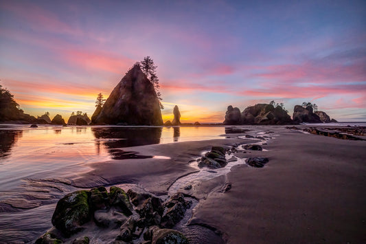 Sunset at Point of the Arches, Olympic National Park