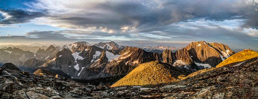 Sahale Camp Panorama Sunset