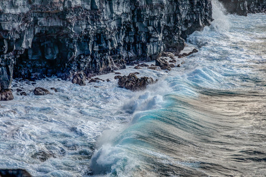 Ocean Cliffs at Volcanoes National Park, Hawaii