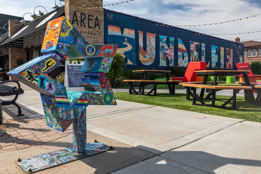 Star and Mural, Mundelein, Illinois