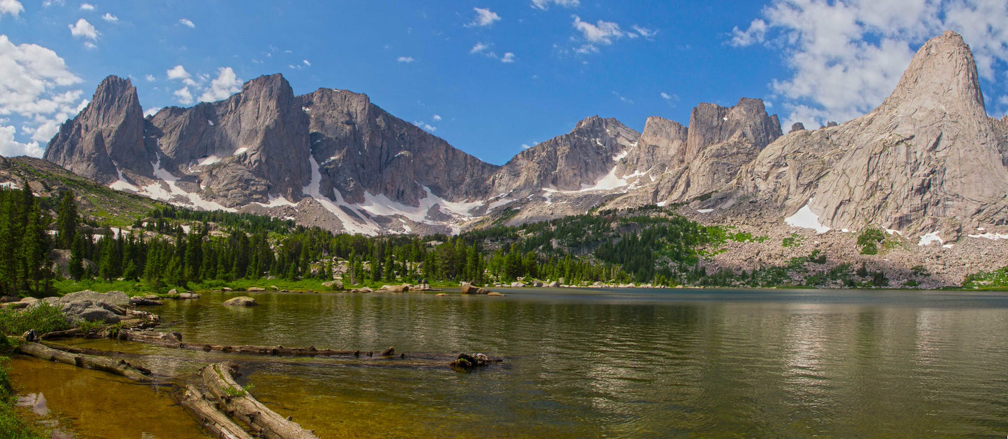 Lonesome Lake Panorama, Cirque of the Towers. Wind River Range, Wyoming