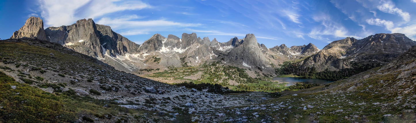 Cirque of the Towers Panorama, Wind River Range, Wyoming