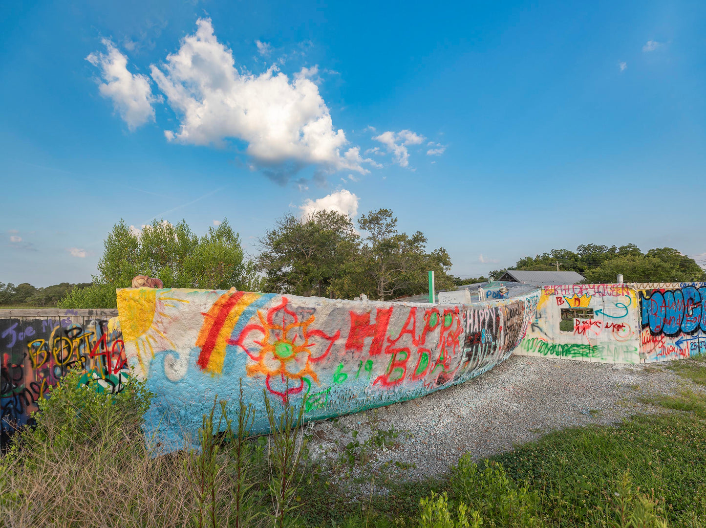 Graffiti Boat, Folly Beach, South Carolina