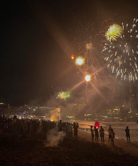 Sayulita Beach, Mexico, New Years Celebration and Fireworks 2026