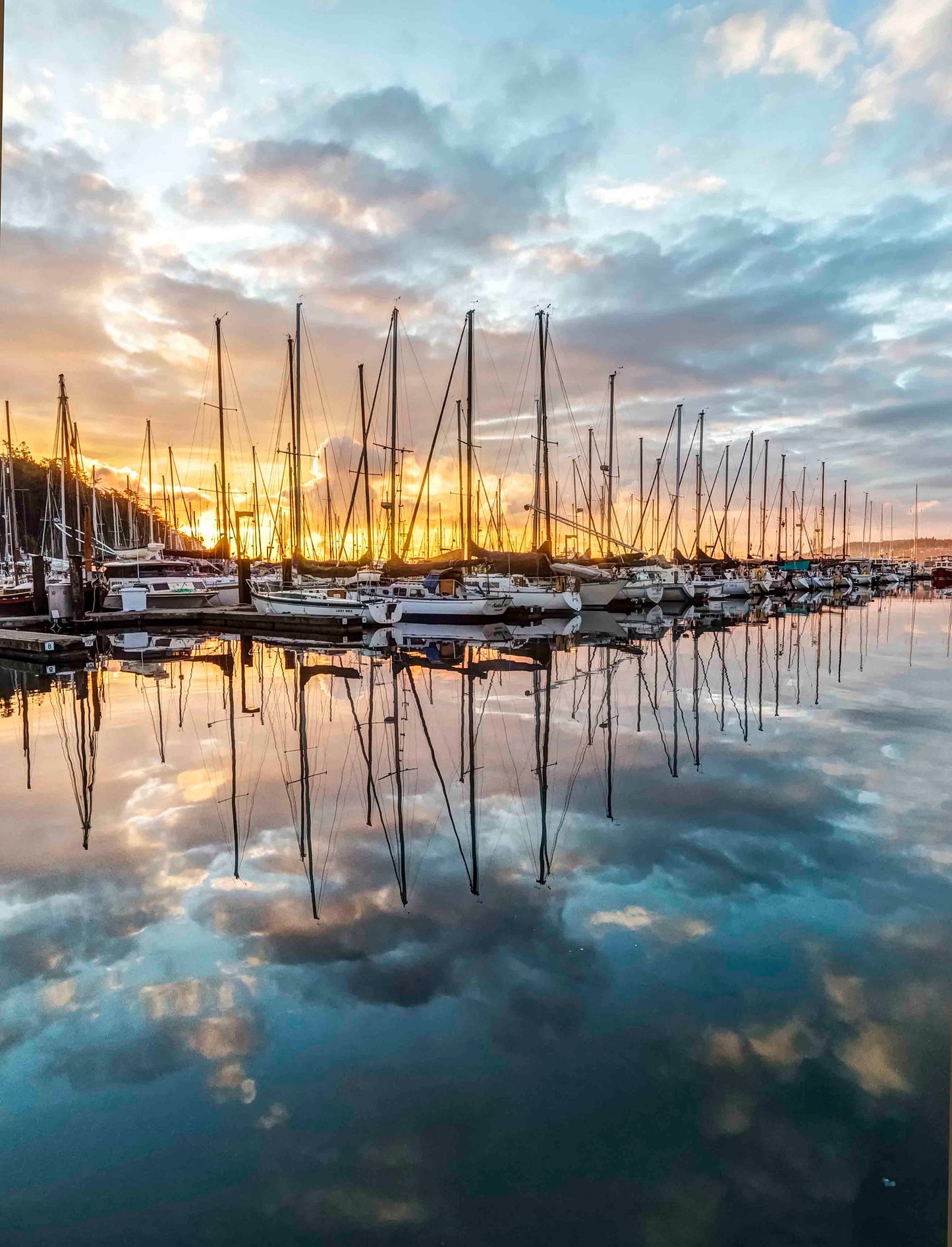 Sunrise at Cap Sante Marina, Anacortes